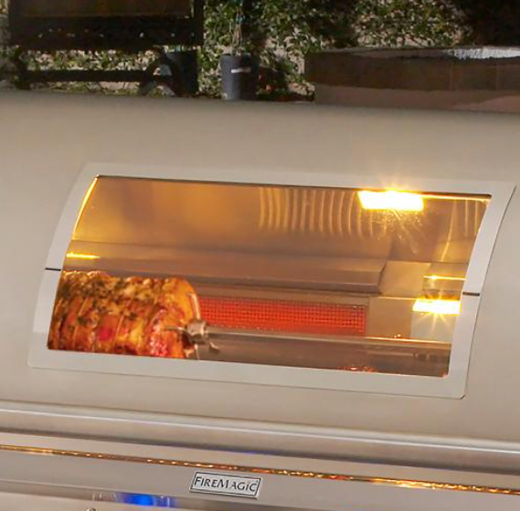 Fire Magic Echelon Diamond E660i 30-Inch 3-Burner Built-In Natural Gas Grill with Analog Thermometer, Rear Burner, Infrared Burner and Magic View Window BBQ GRILL CG Products   