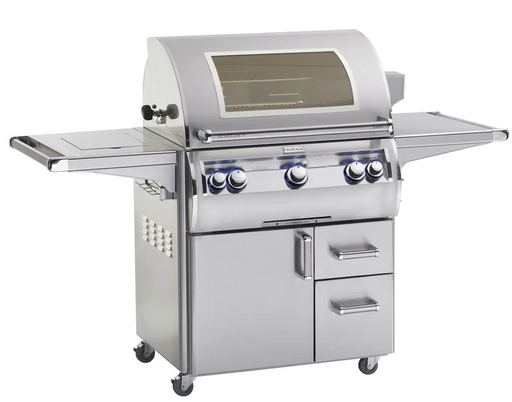 Fire Magic Echelon Diamond E660s 30-Inch "A" Series Freestanding Gas Grill With Rotisserie, Single Side Burner, Analog Thermometer & Magic View Window - Propane BBQ GRILL CG Products   