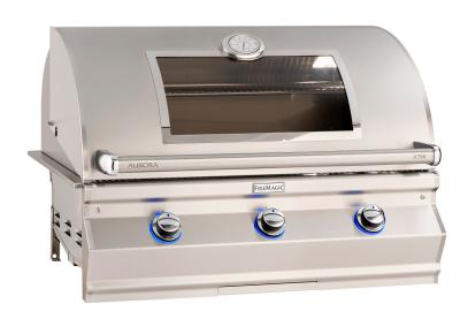 Fire Magic Aurora A790i 36-Inch 3-Burner Built-In Natural Gas Grill with Rear Burner, Infrared Burner and Magic View Window BBQ GRILL CG Products   