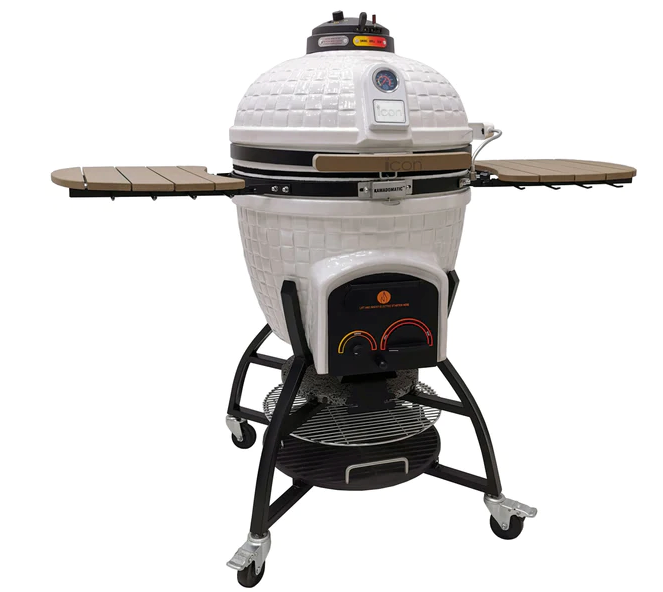 Icon XR402 Deluxe Kamado Grill, White BBQ GRILL CG Products   