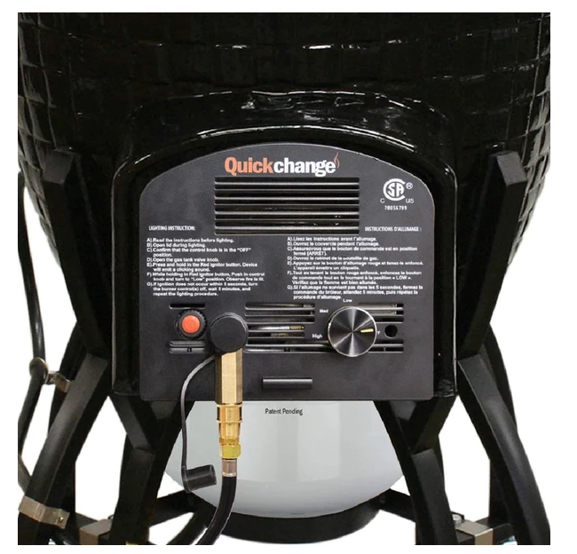 Kamado Grill Charcoal to Natural Gas Insert BBQ GRILL CG Products   