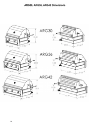 36" ARG Built-In Gas Grill - ARG36 BBQ GRILL CG Products   
