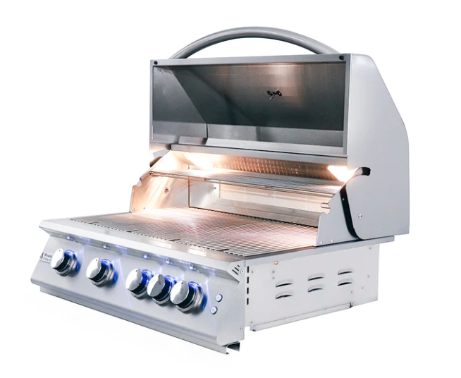 32" Premier Built-In Grill w/ LED Lights - RJC32AL BBQ GRILL CG Products   