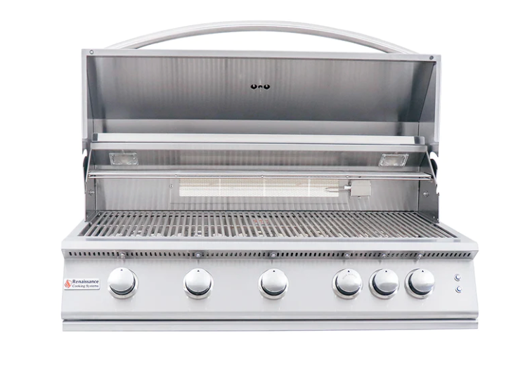 40" Premier Built-In Grill w/ LED Lights - RJC40AL BBQ GRILL CG Products   