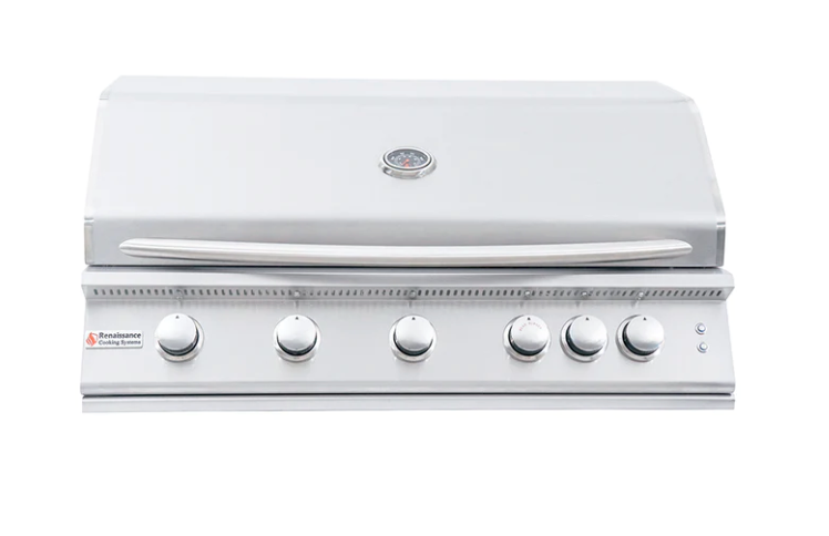 40" Premier Built-In Grill w/ LED Lights - RJC40AL BBQ GRILL CG Products   