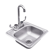 RCS STAINLESS SINK, 15"x15" BBQ GRILL CG Products   