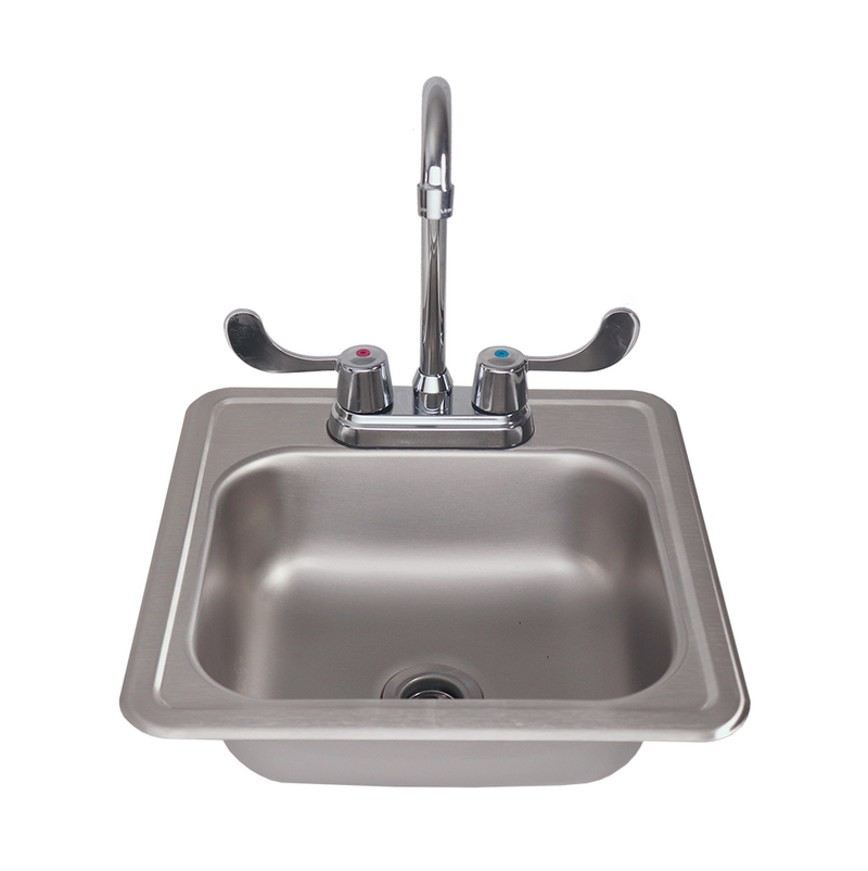 RCS STAINLESS SINK, 15"x15" BBQ GRILL CG Products   