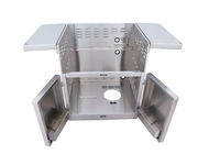 Portable 36" ARG Cart, #304 SS, 2-Drawer & Door Combo Design, Built BBQ GRILL CG Products   