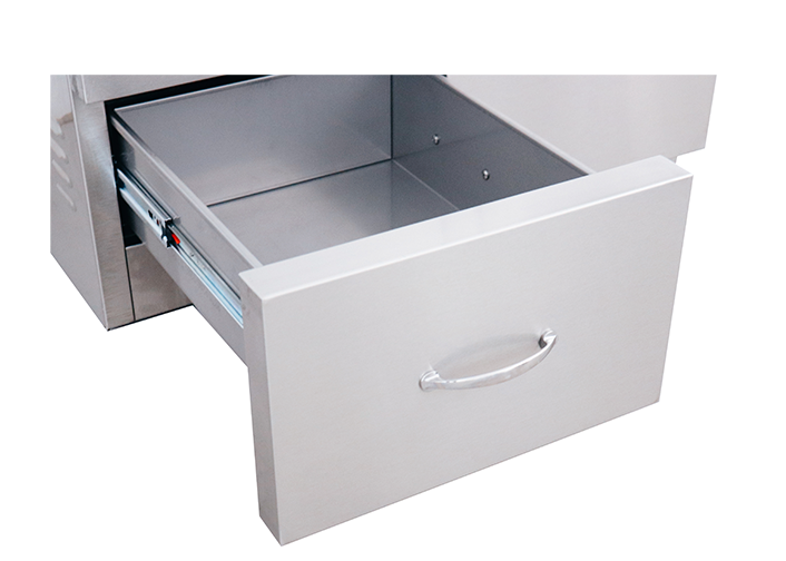 Portable 42" ARG Cart, #304SS, 2-Drawer & Door Combo Design, Built BBQ GRILL CG Products   