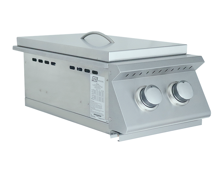 The Premier Series Double Side Burner BBQ GRILL CG Products   