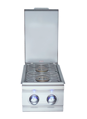 The Cutlass-Pro Series Double Side Burner W/Light BBQ GRILL CG Products   