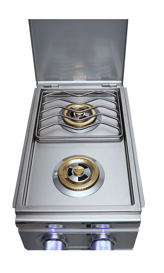 The Cutlass-Pro Series Double Side Burner W/Light BBQ GRILL CG Products   