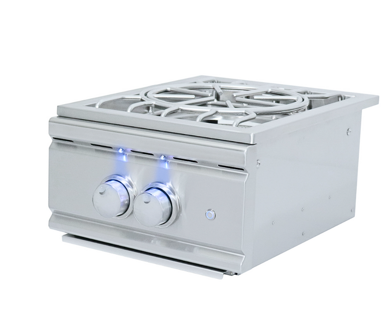 The Cutlass Pro Burner Side Burner w/LED light BBQ GRILL CG Products   