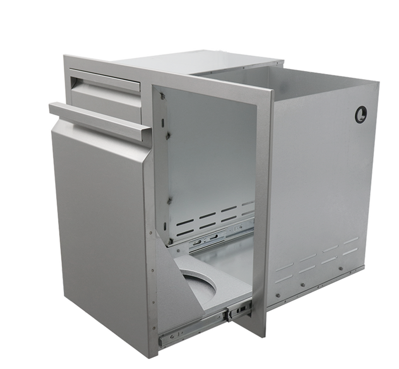 The Valiant Series Dual Drawer / Propane Drawer Combo BBQ GRILL CG Products   