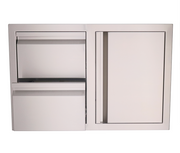 The Valiant Series Double Drawer w/ Door Combo BBQ GRILL CG Products   