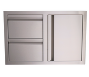 The Valiant Series Double Drawer w/ Door Combo BBQ GRILL CG Products   