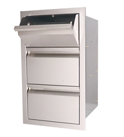 The Valiant Series Double Drawer w/ Paper Towel Drawer Combo BBQ GRILL CG Products   