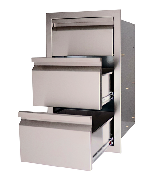 The Valiant Series Double Drawer w/ Paper Towel Drawer Combo BBQ GRILL CG Products   