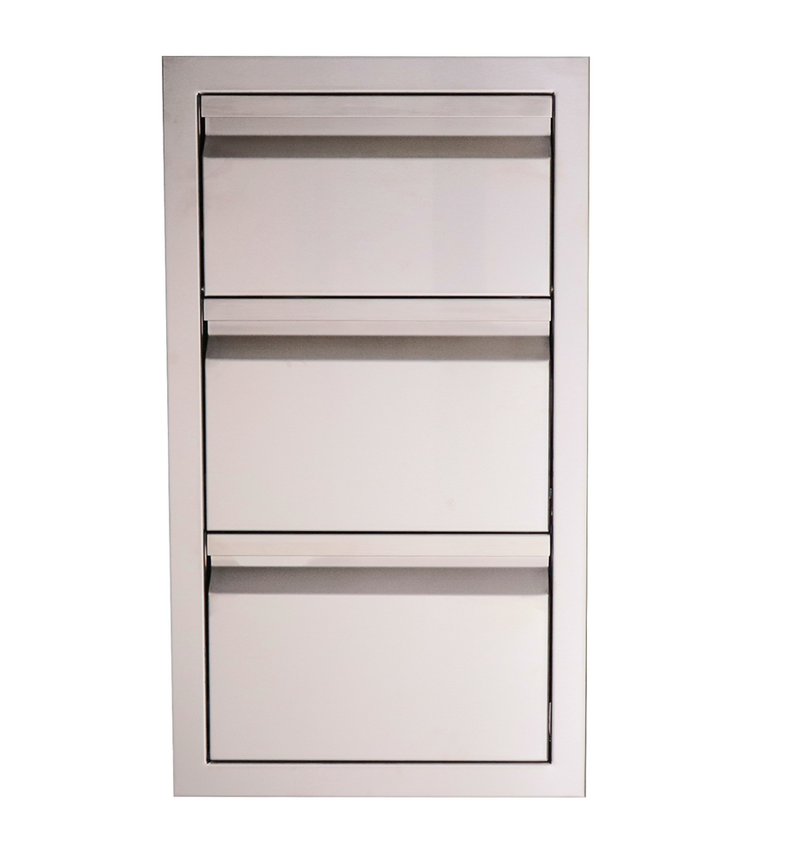 The Valiant Series Double Drawer w/ Paper Towel Drawer Combo BBQ GRILL CG Products   