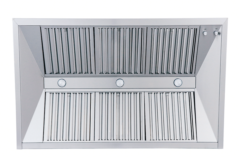 RCS 48-304 SS Vent Hood w/1200 CFM Blower BBQ GRILL CG Products   