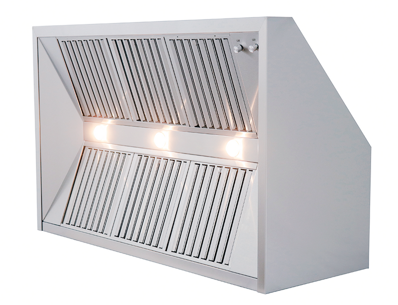 RCS 48-304 SS Vent Hood w/1200 CFM Blower BBQ GRILL CG Products   