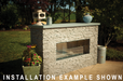 The 72" Cedar Creek Outdoor Gas Fireplace outdoor funiture CG Products   