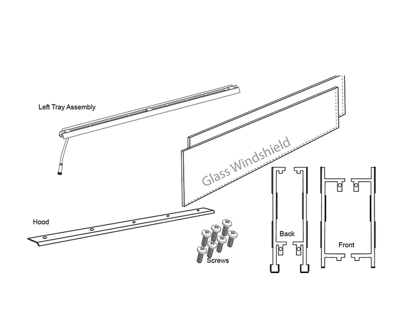 The 60" Cedar Creek Fireplace See-Thru Kit outdoor funiture CG Products   