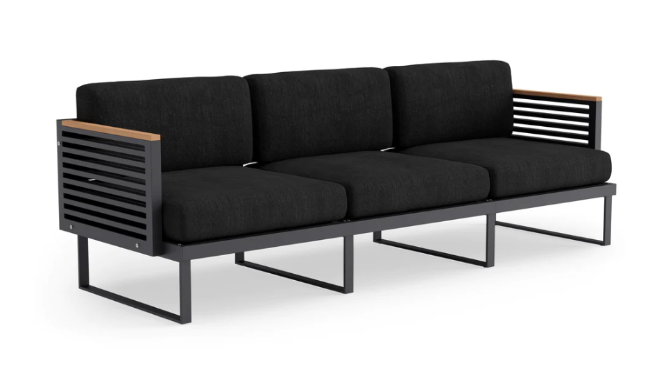 Monterey 3 Seater Sofa Outdoor Sofas New Age Loft Charcoal Aluminum 