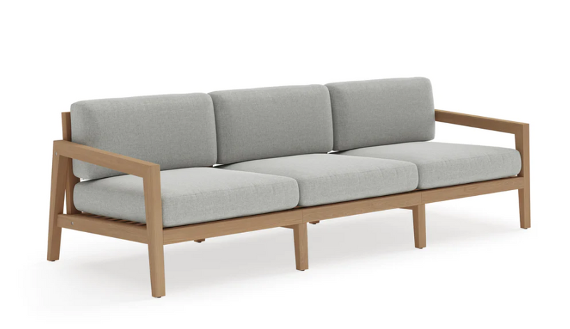 Rhodes 3 Seater Sofa Outdoor Sofas New Age Cast Silver Teak 