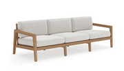 Rhodes 3 Seater Sofa Outdoor Sofas New Age Canvas Natural Teak 