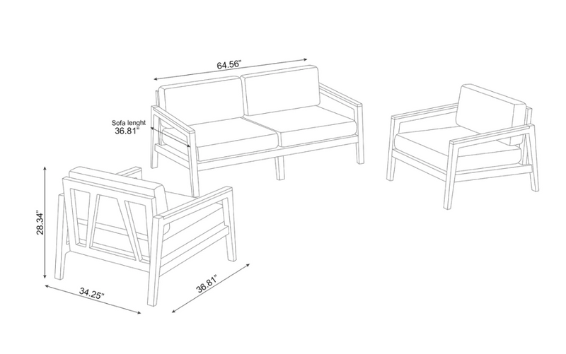 Lakeside 4 Seater Chat Set Outdoor Sofas New Age   