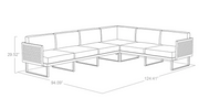 Monterey 6 Seater Sectional Outdoor Sofas New Age   