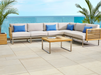 Monterey 6 Seater Sectional with Coffee Table Outdoor Sofas New Age   