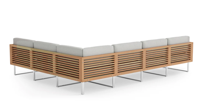 Monterey 6 Seater Sectional with Coffee Table Outdoor Sofas New Age   