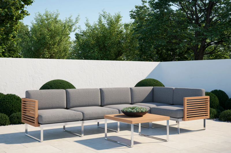 Monterey 5 Seater Sectional with Coffee Table Outdoor Sofas New Age   