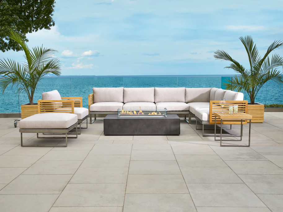 Monterey 5 Seater Sectional with Coffee Table Outdoor Sofas New Age   