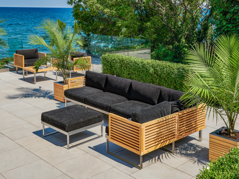Monterey 5 Seater Sectional with Coffee Table Outdoor Sofas New Age   