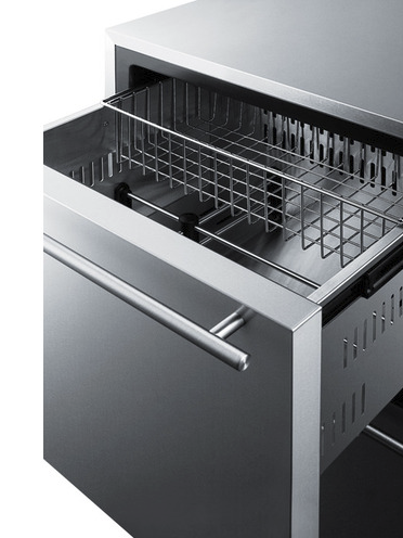 SUMMIT 24" Wide 2-Drawer All-Freezer Refrigerators Summit Appliance   