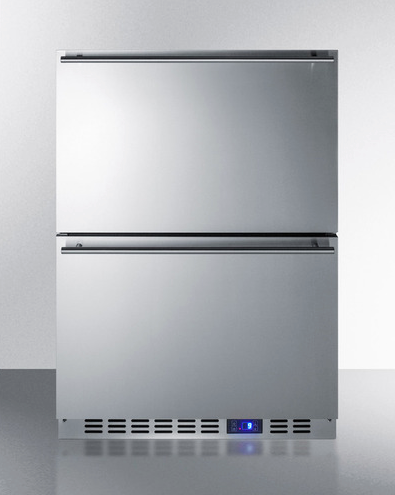 SUMMIT 24" Wide 2-Drawer All-Freezer Refrigerators Summit Appliance   