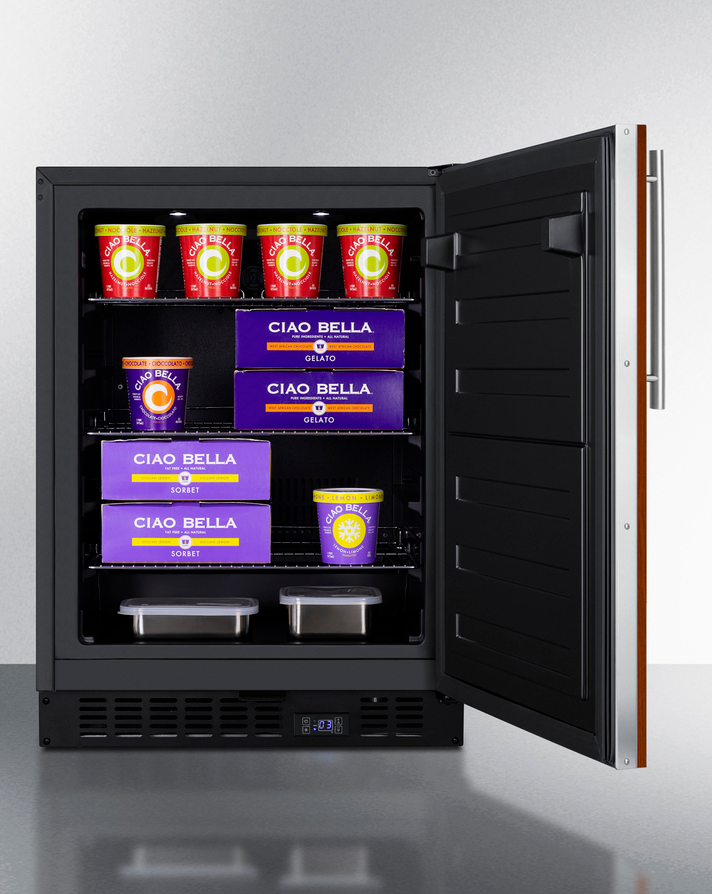 Summit 24" Wide Built-In All-Freezer, ADA Compliant (Panel Not Included) Refrigerators Summit Appliance   