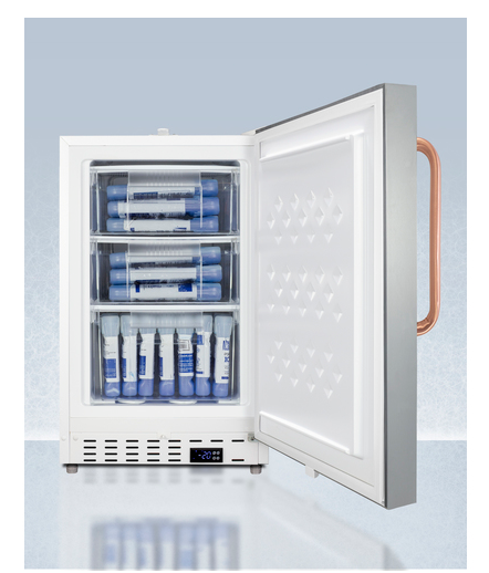 Summit 20" Wide Built-In Vaccine All-Freezer, ADA Compliant Refrigerators Summit Appliance   
