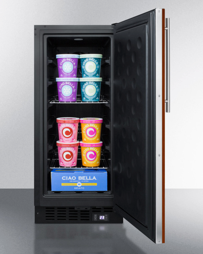 Summit 15" Built-In All-Freezer (Panel Not Included) Refrigerators Summit Appliance   