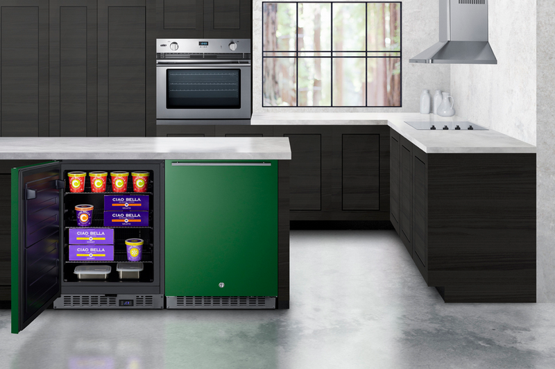 Summit 24" Wide Built-In All-Freezer, ADA Compliant Refrigerators Summit Appliance   