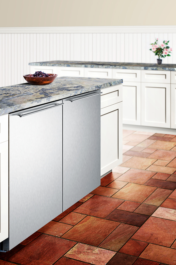 Summit 24" Wide Built-In All-Freezer With Icemaker Refrigerators Summit Appliance   