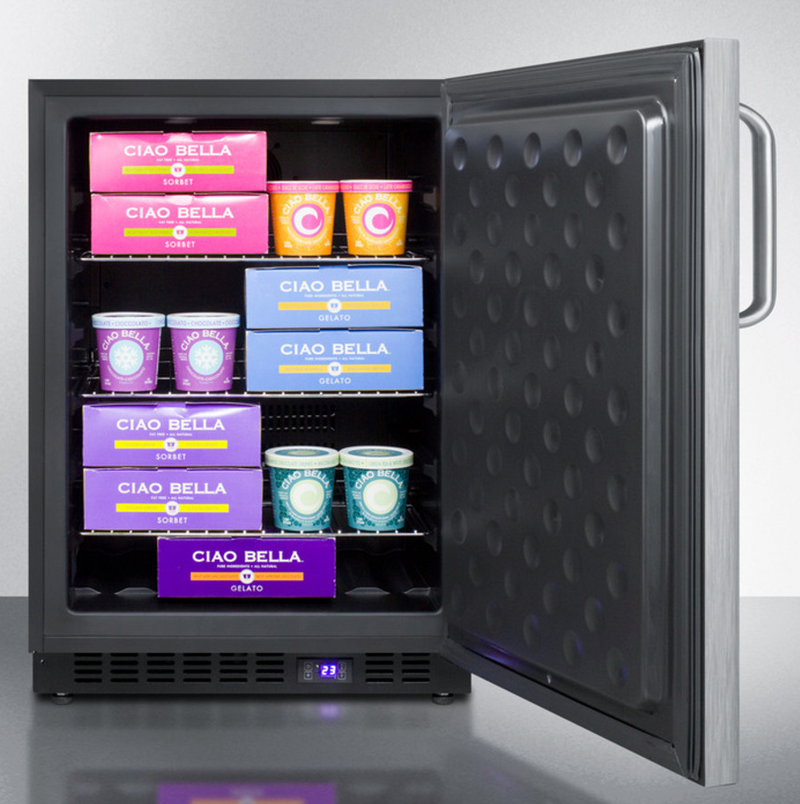 Summit 24" Wide Built-In All-Freezer Refrigerators Summit Appliance   