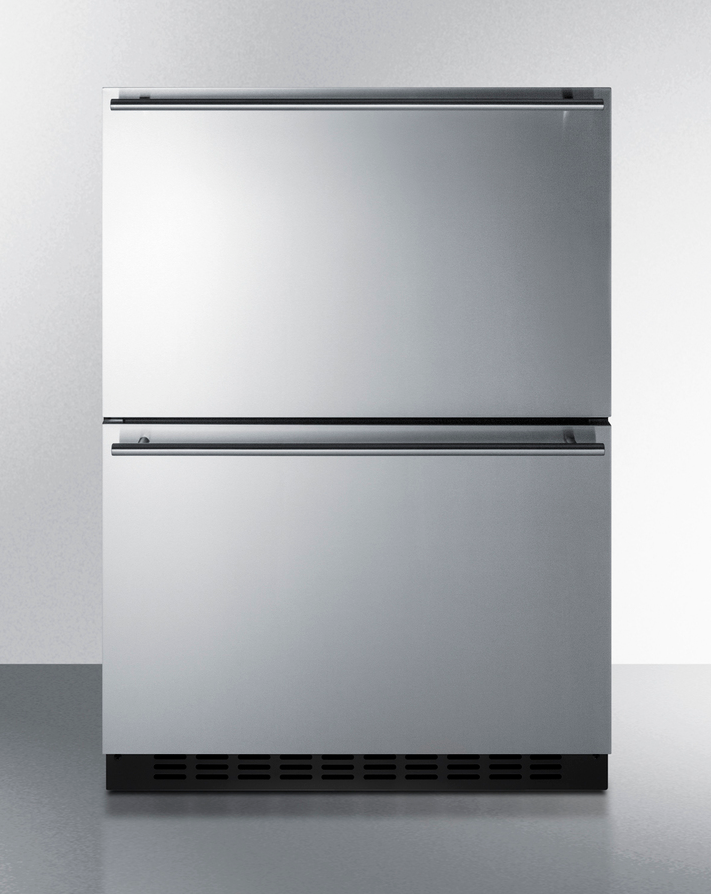 Summit 24" Wide 2-Drawer All-Freezer (Panels Not Included) Refrigerators Summit Appliance   