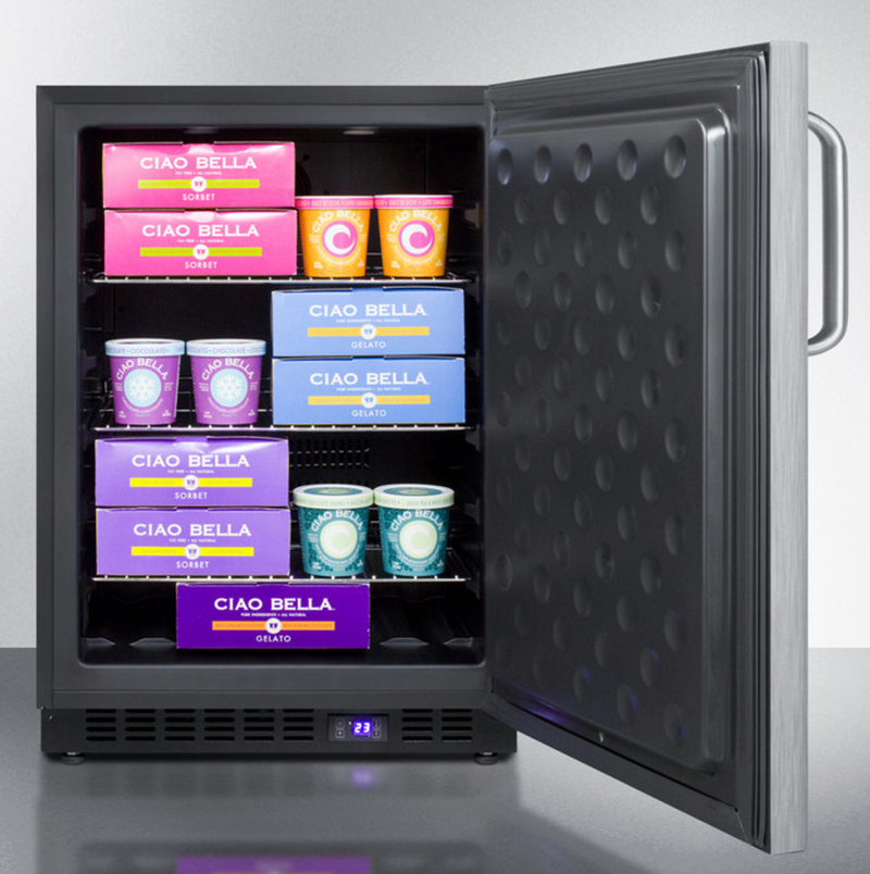 Summit 24" Wide Built-In All-Freezer Refrigerators Summit Appliance   