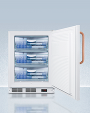 Summit 24" Wide Built-In All-Freezer with Antimicrobial Pure Copper Handle, ADA Compliant Refrigerators Summit Appliance   