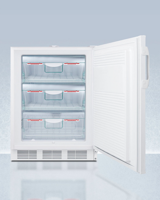 Summit 24" Wide Built-In All-Freezer, Certified to NSF/ANSI 456 Standard for Vaccine Storage, ADA Compliant Refrigerators Summit Appliance   