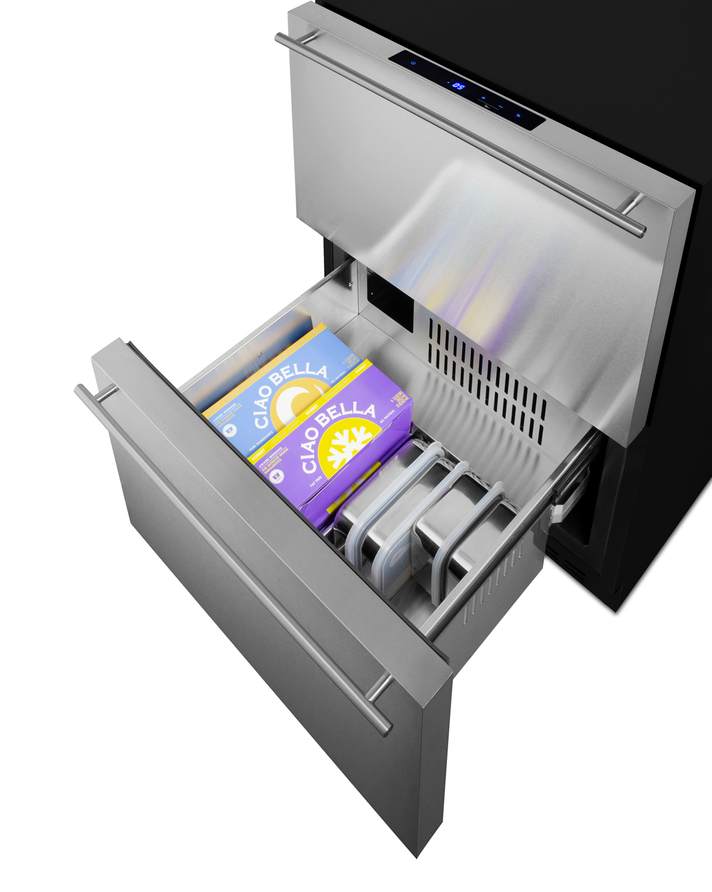 Summit 24" Wide Outdoor 2-Drawer All-Freezer, ADA Compliant Refrigerators Summit Appliance   